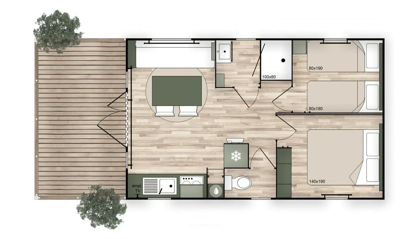 Eco-Lodge Lou Pantai Le Pradet Campsite